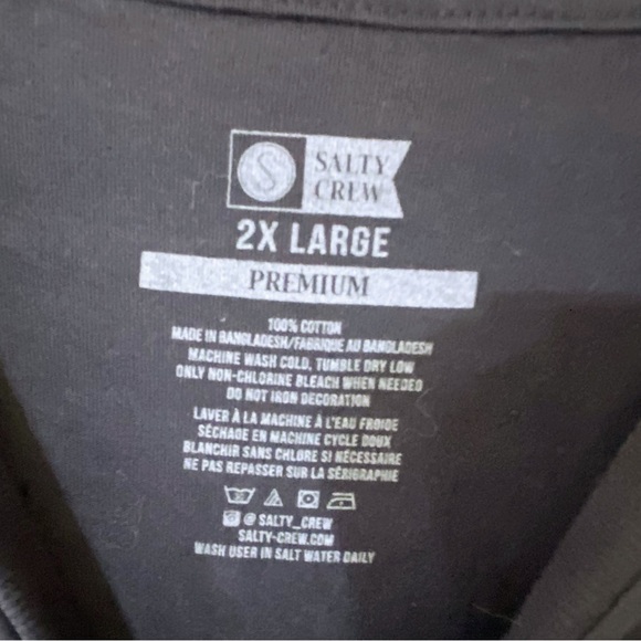 Salty Crew Men’s Navy Long-sleeve T-Shirt Size 2X - Picture 4 of 9